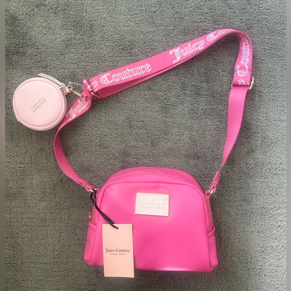 Juicy Couture Puffed Up Quilted Crossbody Bag | Gold Hardware | NWT